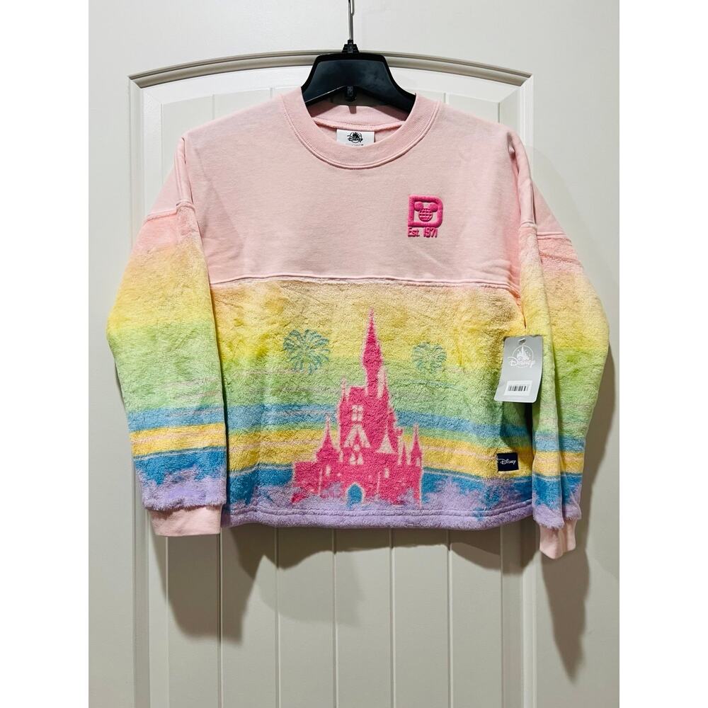 NWT❤️Walt Disney World Fleece Spirit Jersey for Girls – Pastel Pink szL - Picture 3 of 10
